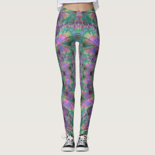 Leggings ~ roze groen paars ~ Origineel