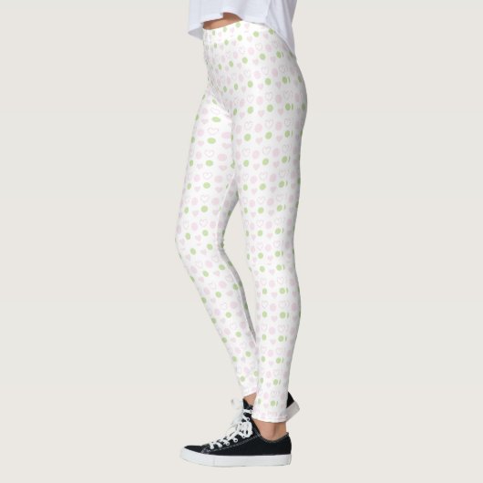 Leggings Roze Groen Sweethearts All-Over Pattern (Links)