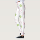 Leggings roze harten ontwerp (Links)
