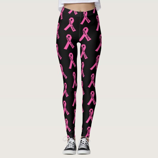 Leggings-roze lint Draag Roze Leggings (Voorkant)