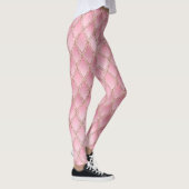 Leggings roze verloopdragon schalen (Rechts)