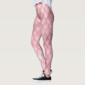 Leggings roze verloopdragon schalen (Links)