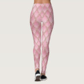 Leggings roze verloopdragon schalen (Achterkant)