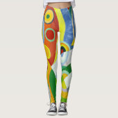 LEGGINGS - "Rythme" - Abstract Art Afbeelding (Voorkant)