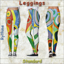 LEGGINGS - "Rythme" - Abstract Art Afbeelding