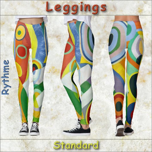 LEGGINGS - "Rythme" - Abstract Art Afbeelding