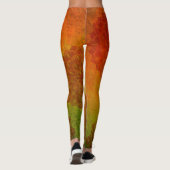 Leggings Sage Green en Rusty Red Mandala (Achterkant)