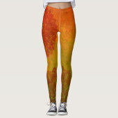 Leggings Sage Green en Rusty Red Mandala (Voorkant)