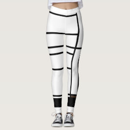 Leggings Samenstelling I met bruin