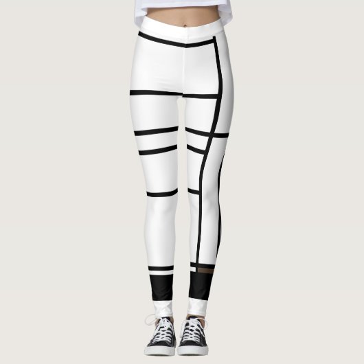Leggings Samenstelling I met bruin (Voorkant)