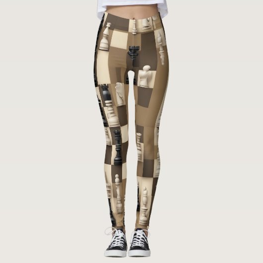 Leggings schaakbord (Voorkant)