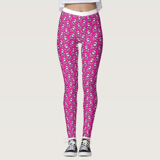 Leggings/schedels en kruisgraten leggings (Voorkant)