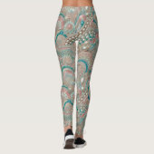 Leggings ~ schelpen en parels ~ (Achterkant)