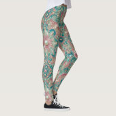 Leggings ~ Schelpen Turkoois Roze ~ (Rechts)