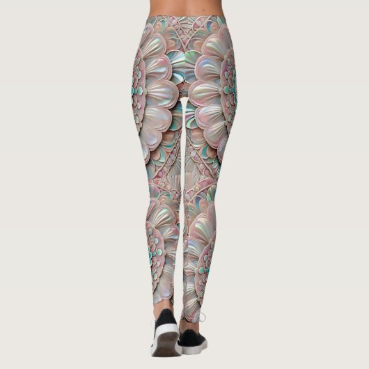 Leggings ~ Schelpenpatroon ~ (Achterkant)