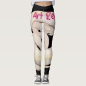 Leggings schitterend bal Python-slangenreet zwart (Voorkant)