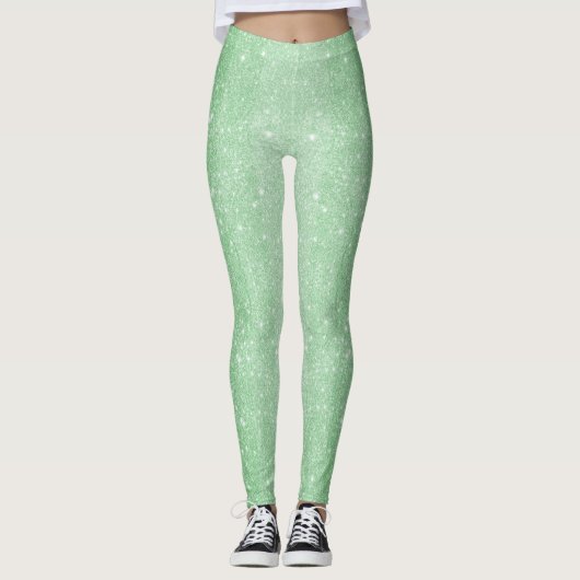 Leggings - Spaargroene ombre (Voorkant)