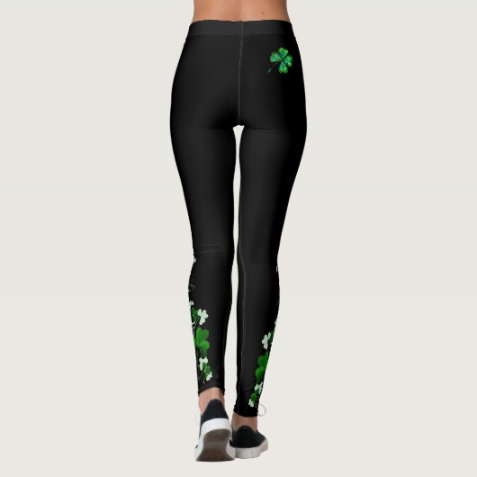 leggings - St Patrick's Day Shamrocks (Achterkant)