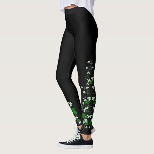 leggings - St Patrick's Day Shamrocks (Links)