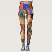 LEGGINGS -Stad met de Drie Domes -Paul Klee kunst (Voorkant)