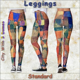 LEGGINGS -Stad met de Drie Domes -Paul Klee kunst