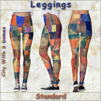 LEGGINGS -Stad met de Drie Domes -Paul Klee kunst
