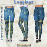 LEGGINGS - "Sterrennacht O.T.R." - van Gogh<br><div class="desc">Een afbeelding van "Sterrennacht over de Rijn" van Vincent van Gogh staat op deze kleurrijke Leggings. Verkrijgbaar in vijf vrouwengrootten (XS, S, M, L, XL). Zie hieronder de beschrijving Over dit product voor algemene grootte en productinformatie. Het afbeelding behandelt het volledige paar leggings door gebrek. Het kan in grootte en...</div>
