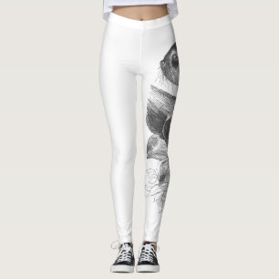  leggings ter illustratie van suikerzweefvliegtuig