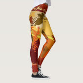 Leggings Thanksgiving Herfst verlaten JOUW NAAM (Rechts)