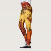 Leggings Thanksgiving Herfst verlaten JOUW NAAM (Links)
