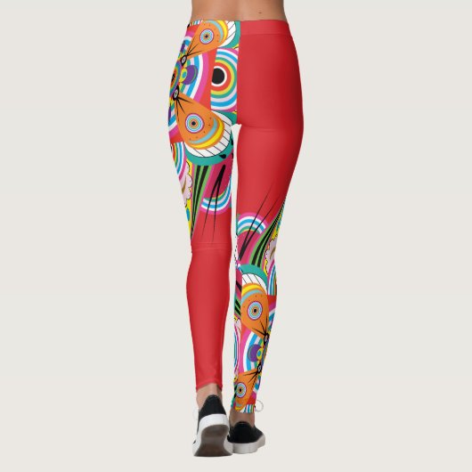 Leggings Tiger Dragon Mandala (Achterkant)