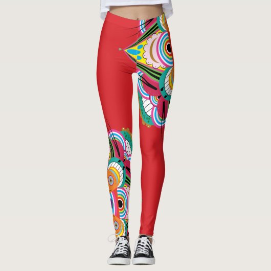 Leggings Tiger Dragon Mandala (Voorkant)