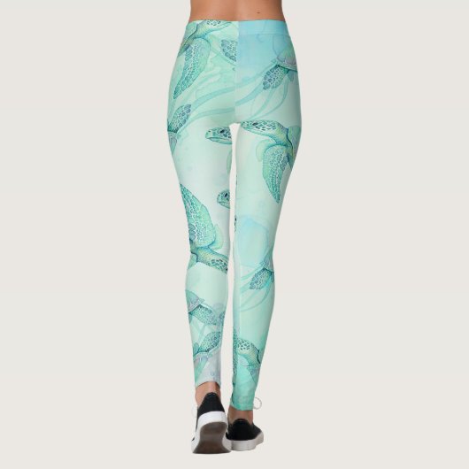 Leggings tortugas en el mar (Achterkant)