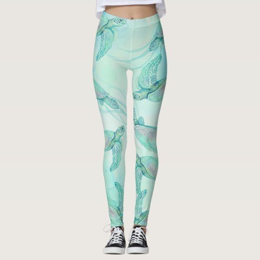 Leggings tortugas en el mar  (Voorkant)