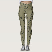 Leggings trendy stijlvolle kleurrijke naalden (Voorkant)