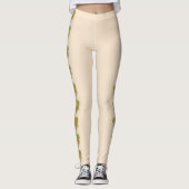 Leggings - Tulp Poplar Tulp op Cream (Voorkant)
