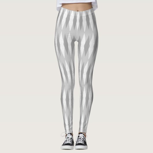 Leggings uit de middeleeuwse moderne grijze argyle (Voorkant)