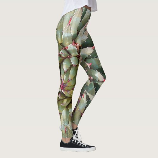 Leggings uit het zuidwesten, Agave Green/Paars met (Rechts)