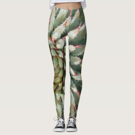 Leggings uit het zuidwesten, Agave Green/Paars met