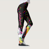 LEGGINGS Unicorn Regenboogmakreelaars Vrouwen Zwar (Rechts)