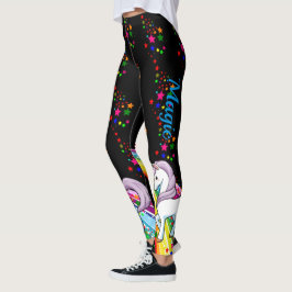 LEGGINGS Unicorn Regenboogmakreelaars Vrouwen Zwar