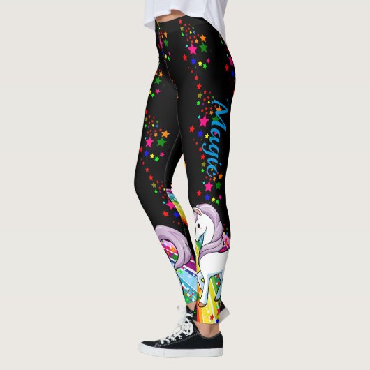 LEGGINGS Unicorn Regenboogmakreelaars Vrouwen Zwar (Links)