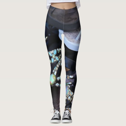 Leggings-unieke Mode van het zadels-canvas Leggings (Voorkant)