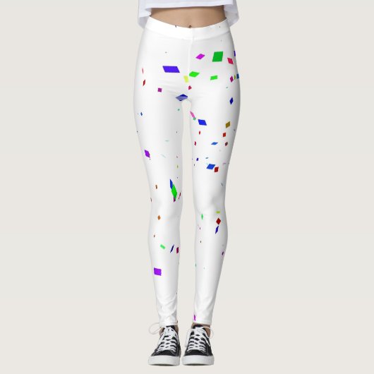 Leggings - Vallende confetti (Voorkant)