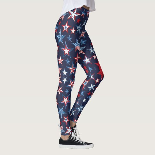 leggings van 4 juli met White B&BE Logo (Rechts)