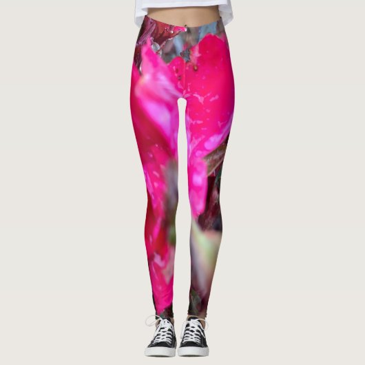 Leggings van abstracte bloemen (Voorkant)