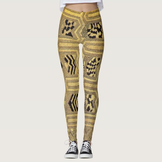 Leggings van Afrikaanse stammen uit Yoga-klasse (Voorkant)