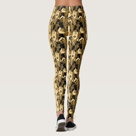 Leggings van Airedale-doodsbange (Achterkant)