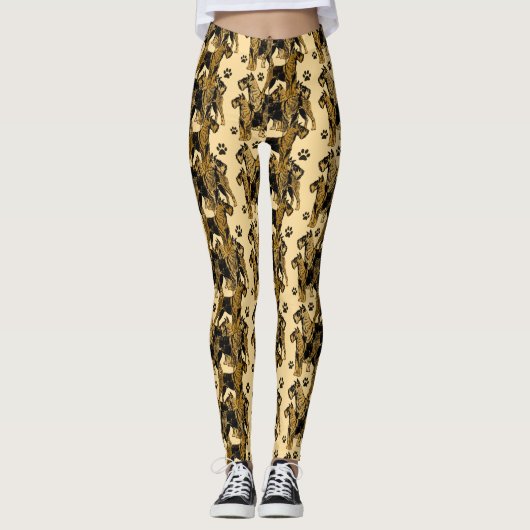 Leggings van Airedale-doodsbange (Voorkant)