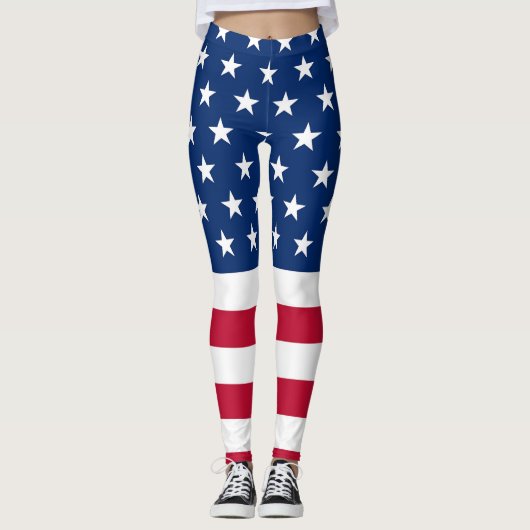 Leggings van Amerikaanse vlag (Voorkant)